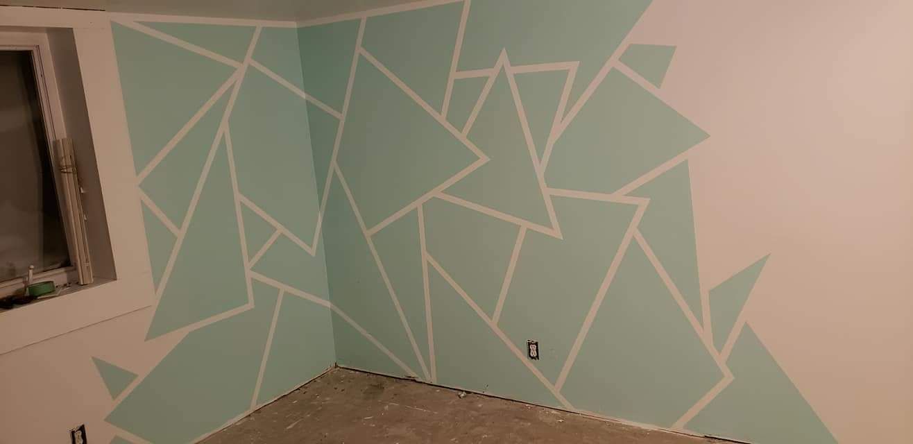 A custom painted wall in Mount Pleasant, MI by Altrade Creations