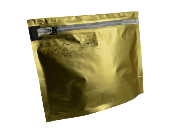 Metallized Single-Use Pouch, Gold - 3 3/4 x 6 1/4 [SMB3X6QG]