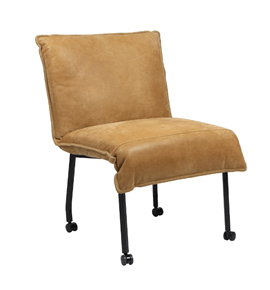 De Chill Line zwarte poot met wiel biedt een praktische en stijlvolle basis, ideaal voor meubels die mobiliteit vereisen.