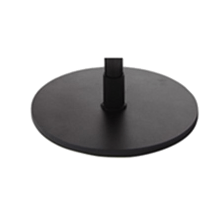 De Chill Line voet in zwart met een ronde schijf biedt een strakke, stevige basis en een moderne uitstraling.