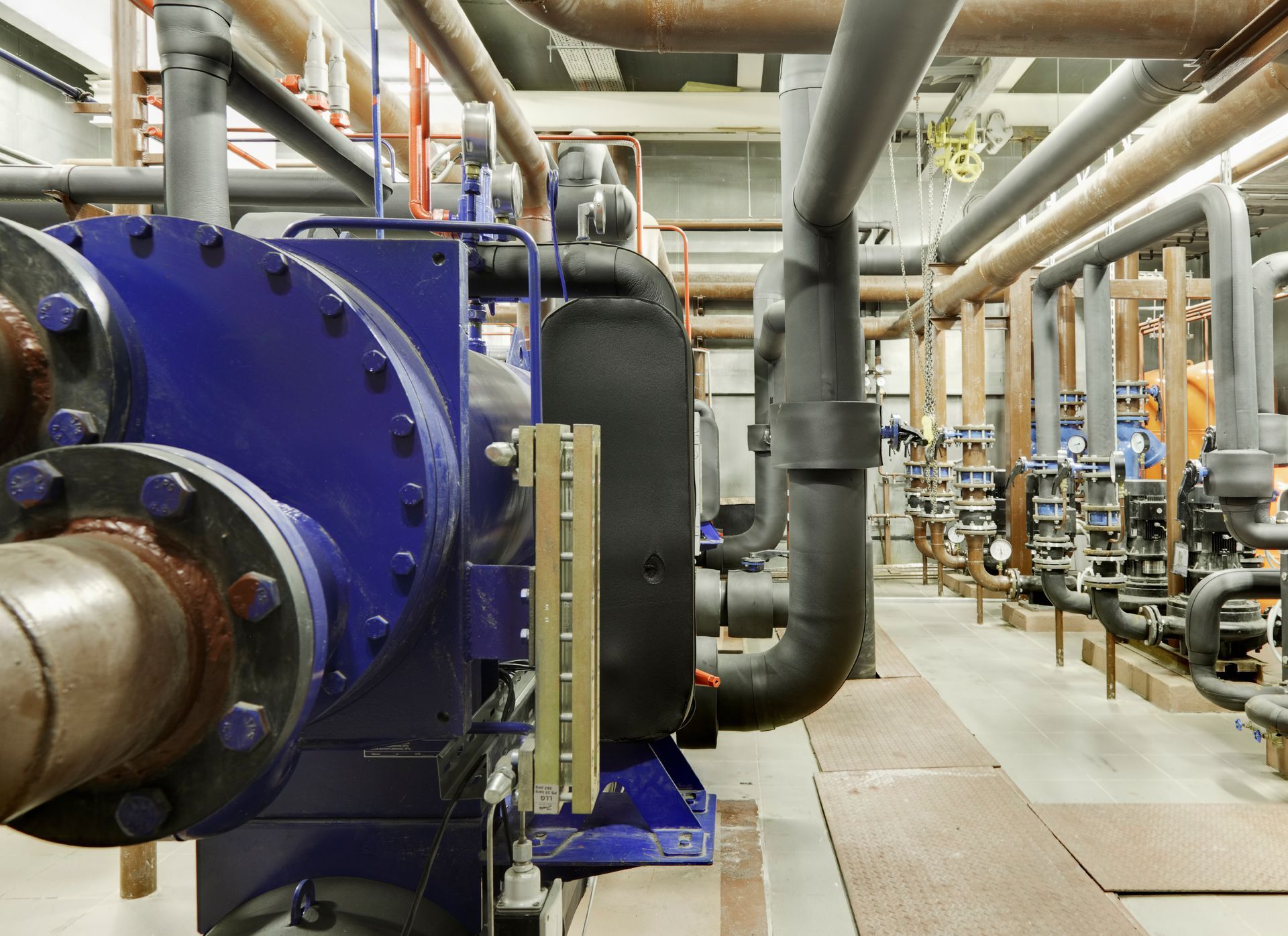 boiler being installed