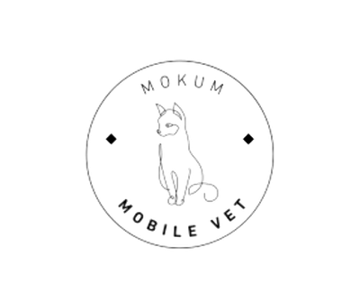 Een zwart-wit logo voor een mobiele dierenarts