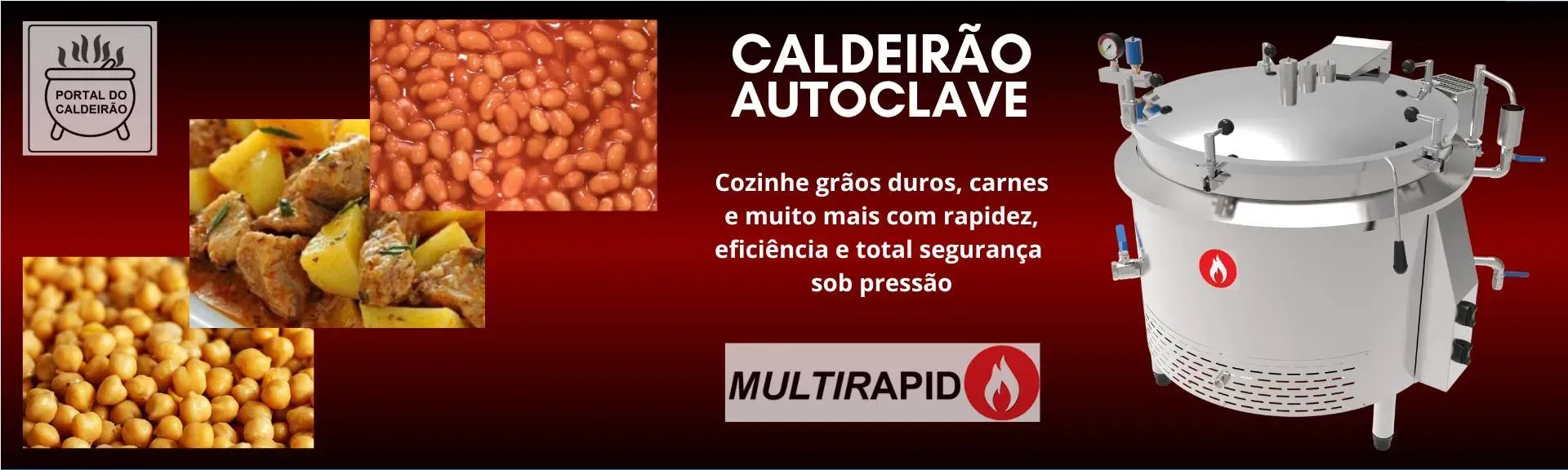 Banner caldeirão industrial autogerador de vapor autoclave
