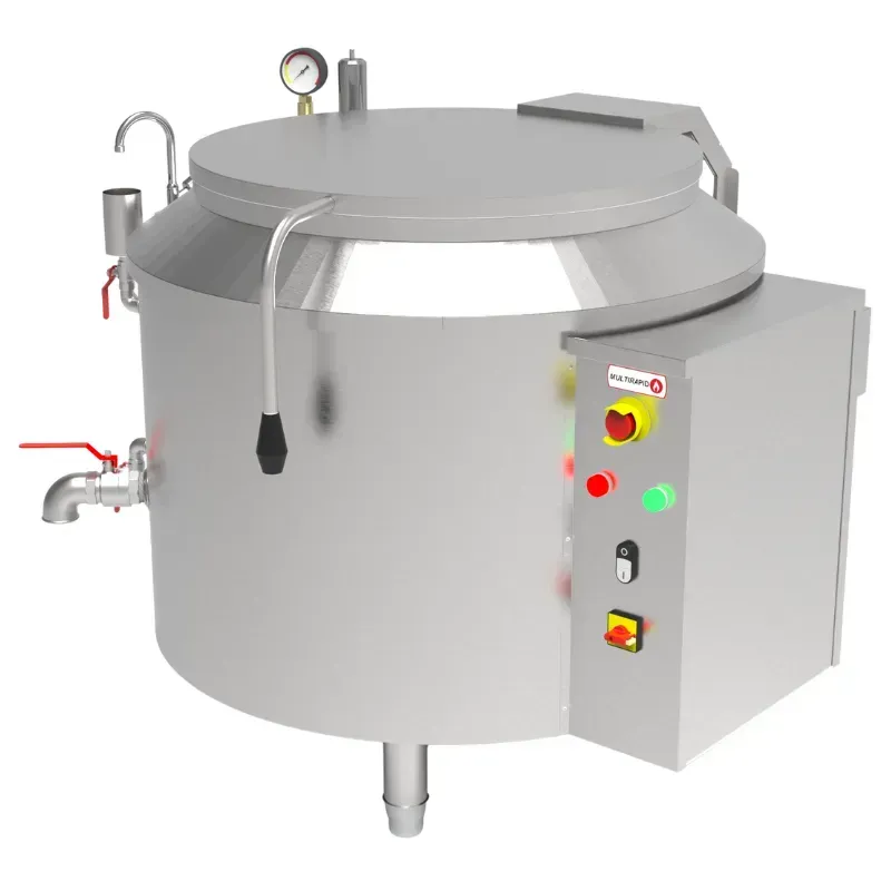 Caldeirão industrial autogerador de vapor elétrico tipo americano em aço inox