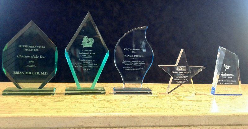 crystal glass awards