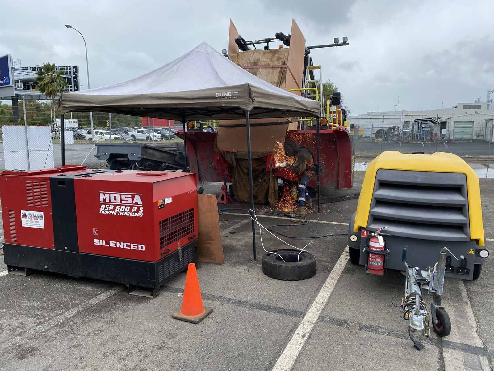 A Couple Of  Welding Machine On The Site— Hanby Welding & Engineering In Portsmith, QLD