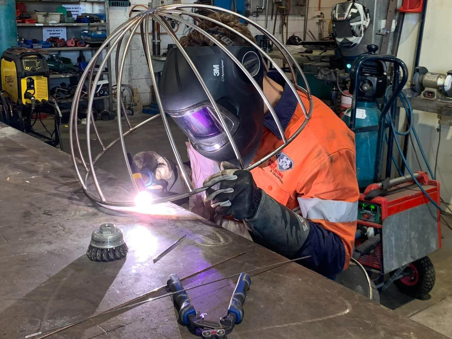 Welder At Work