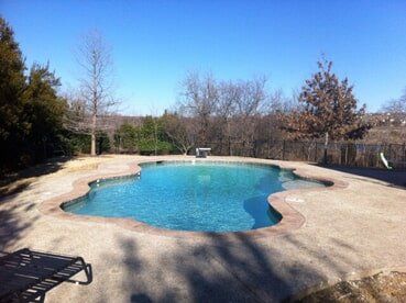 finished pool - foundation repair and inspection in Garland, TX