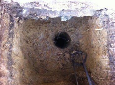 Concrete pier - foundation repair and inspection in Garland, TX Concrete pier - foundation repair and inspection in Garland, TX