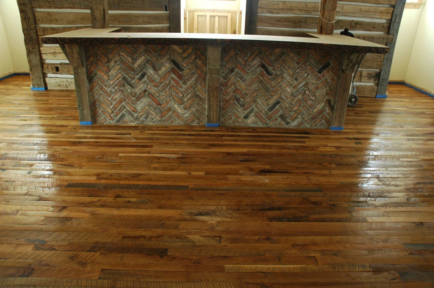 Circle Sawn Floor— Saukville, WI — Sandmasters Hardwood Floors