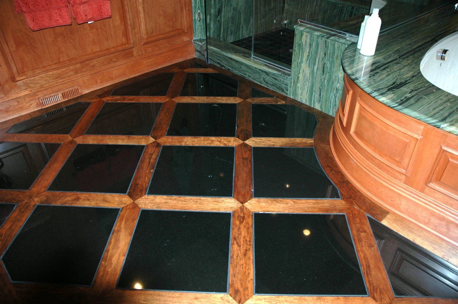 Tile Wood Bathroom — Saukville, WI — Sandmasters Hardwood Floors