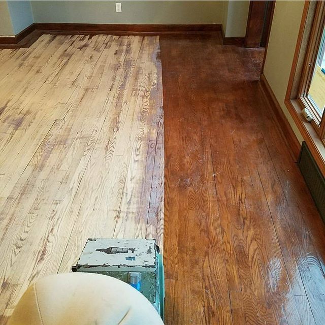 Before and After 2 — Saukville, WI — Sandmasters Hardwood Floors