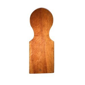 A wooden fence picket w on a white background.