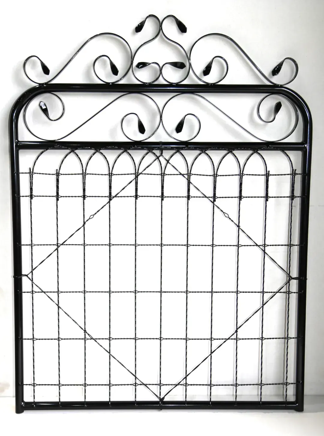 A black gate from Big Red Heritage Wire and Gates