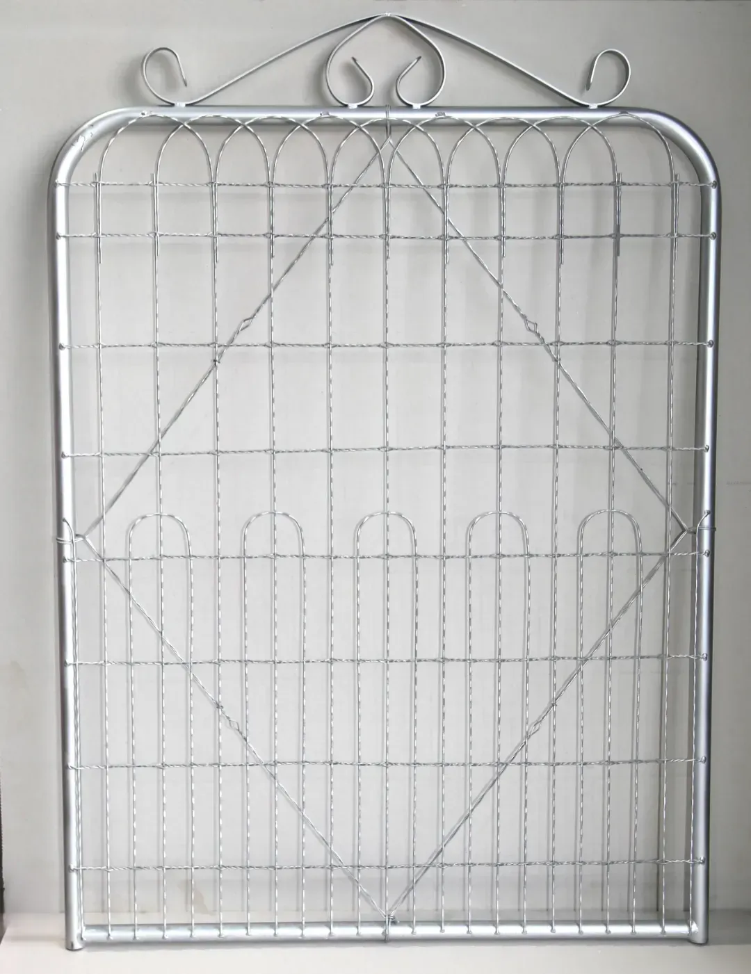 A silver gate from Big Red Heritage Wire and Gates