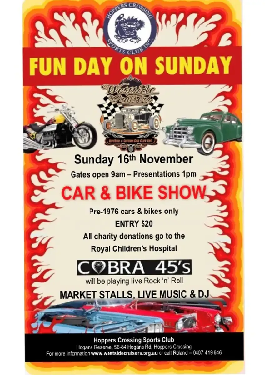 Car and Bike Show - Sunday 16th November 2025