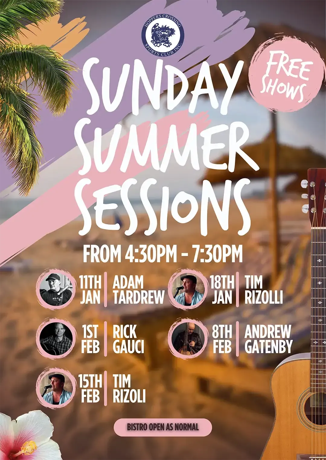 Sunday Summer Sessions - Live Music at Hoppers Crossing Sports Club