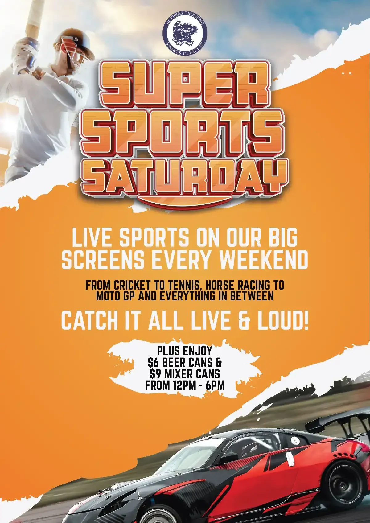 Super Sports Saturday - Live sports on our big screens every weekend
