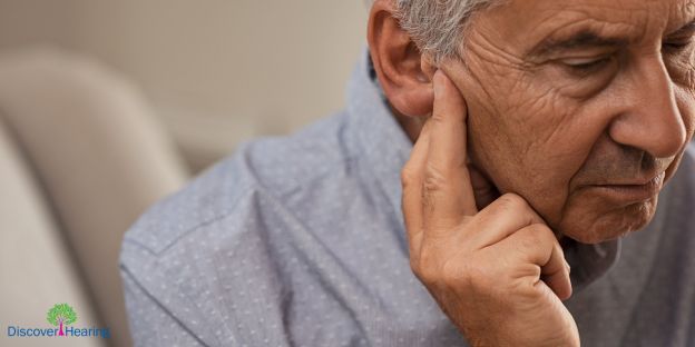 man experiencing auditory deprivation