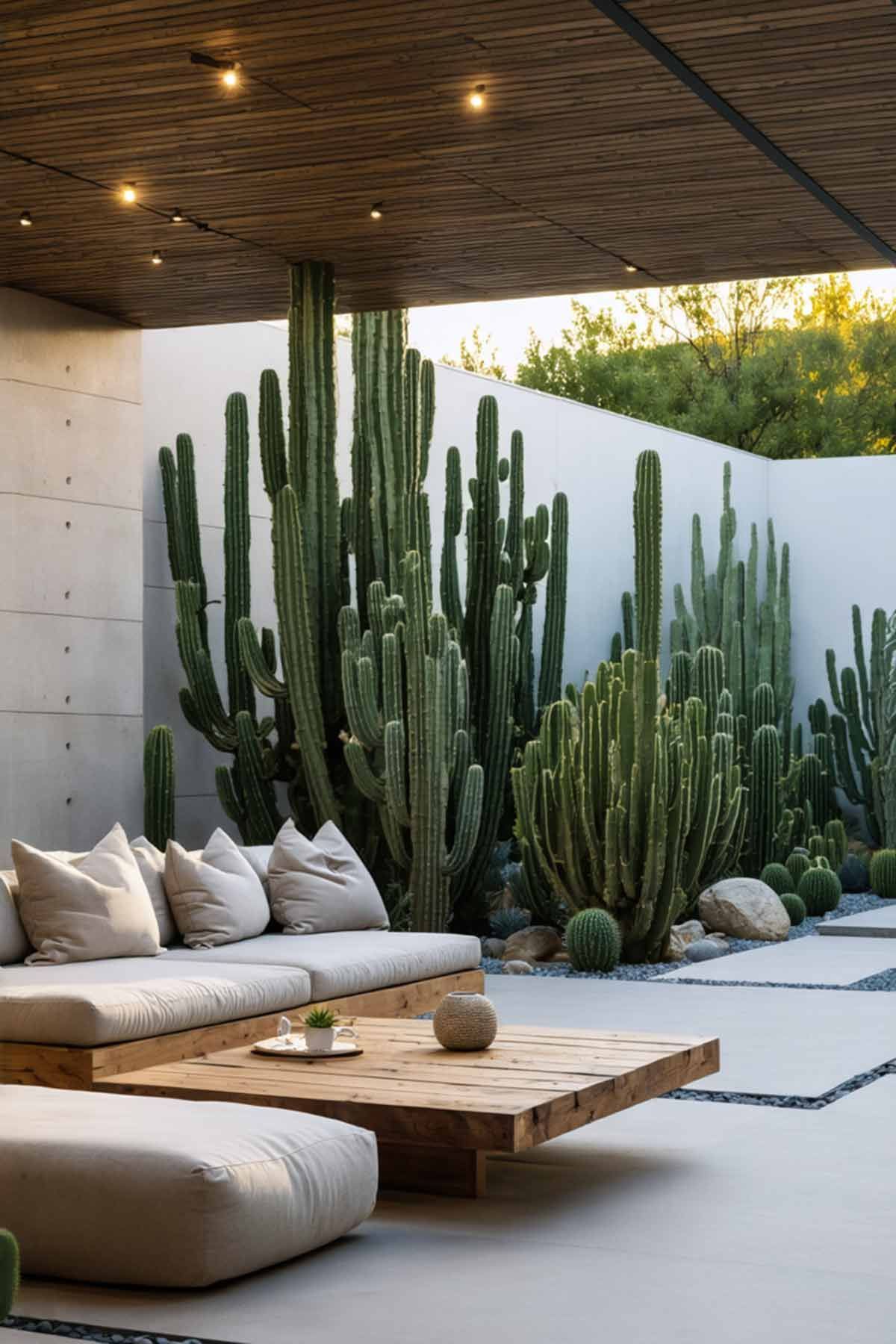 10_Inspiring_Patio_Designs_for_All_Seasons_0005 A modern sleek style patio with minimalist furnishings and an airy feel