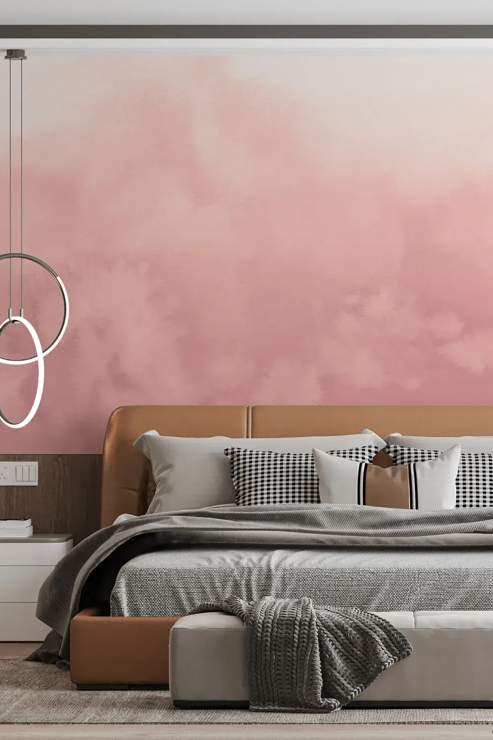 Giffywalls Ombre Pink fade wallpaper.
