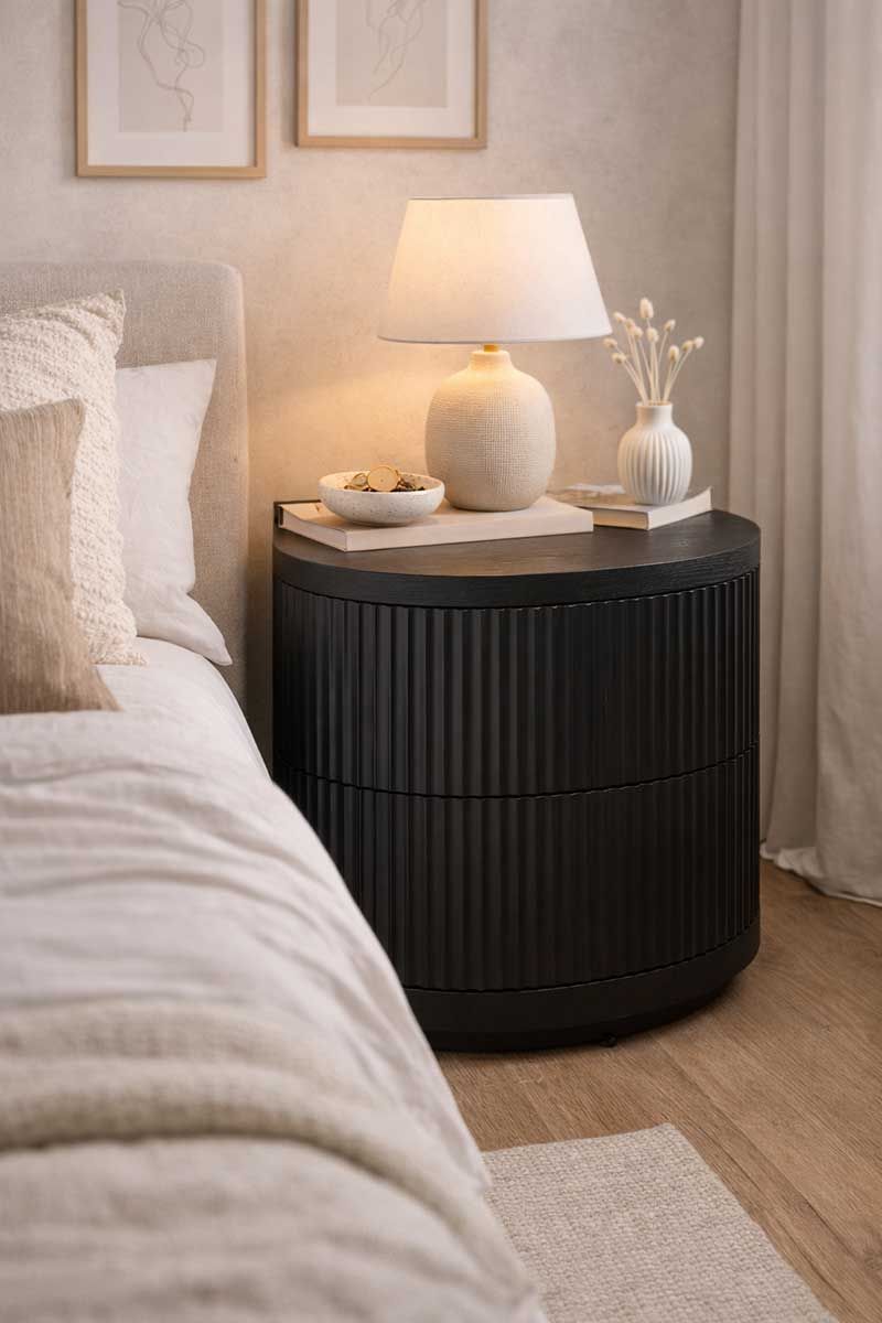 Freedom Furniture's Glasgow bedside table, one of my fave Freedom pieces for this month.