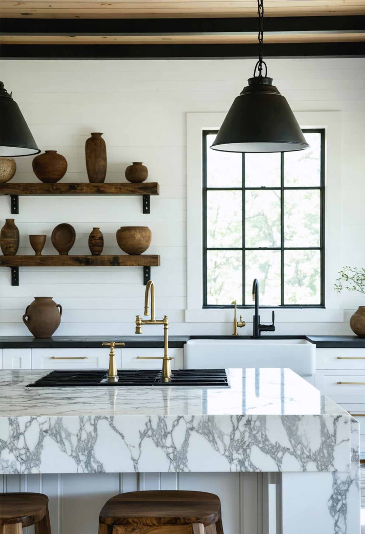 Transform your kitchen with our expert guide on how to create a modern farmhouse kitchen. 