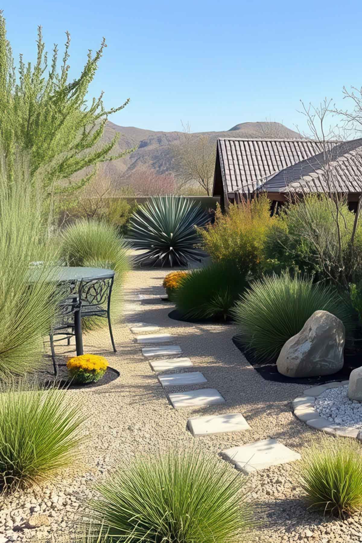 create-a-low-maintenance-garden-LG Desert style sustainable garden