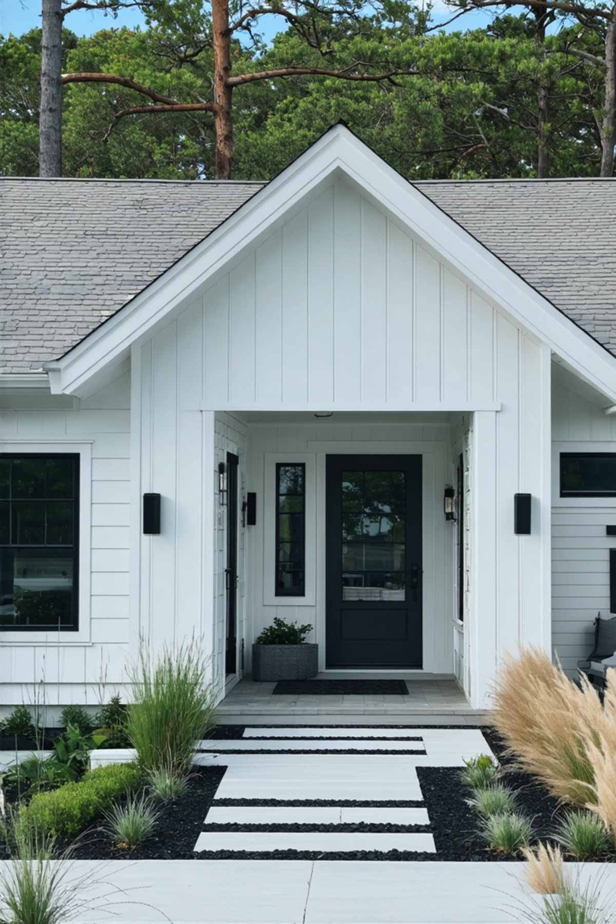 hamptons-style-colour-palates-for-exteriors A Hamptons inspired home designed with bright white and small black trims