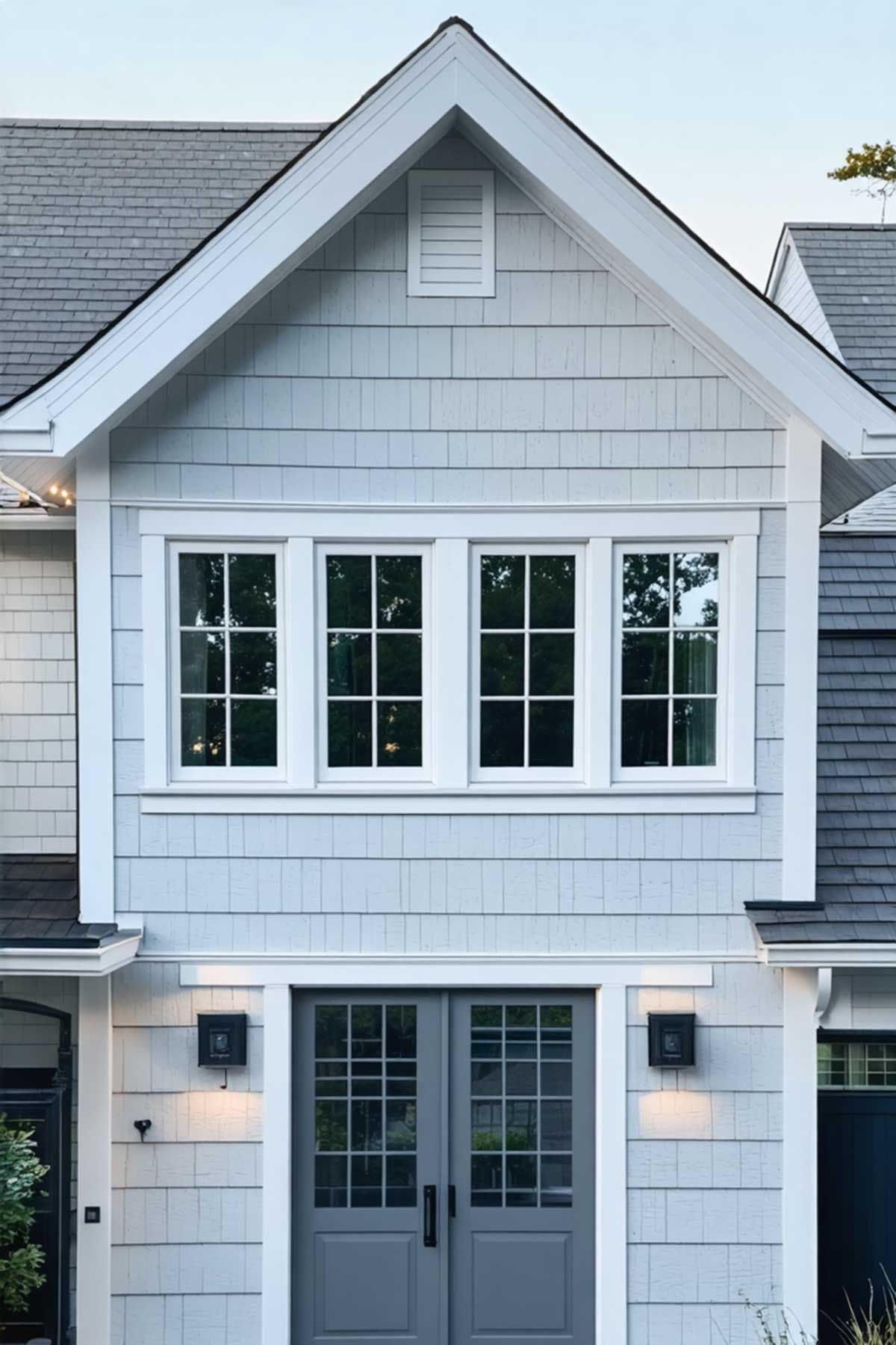hamptons-style-colour-palates-for-house-exteriors Hamptons style home using the traditional colour palate of light grey and white.
