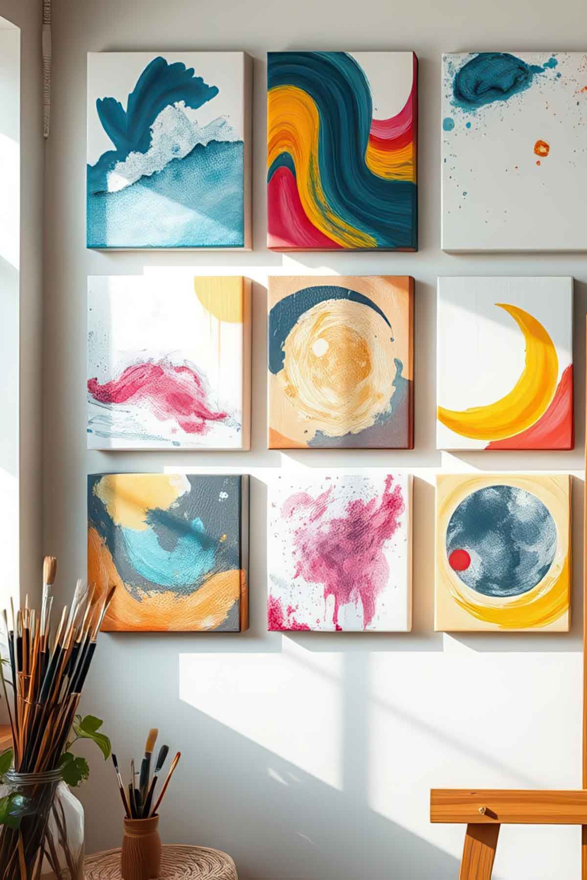 make-canvas-wall-art Hand made art canvases