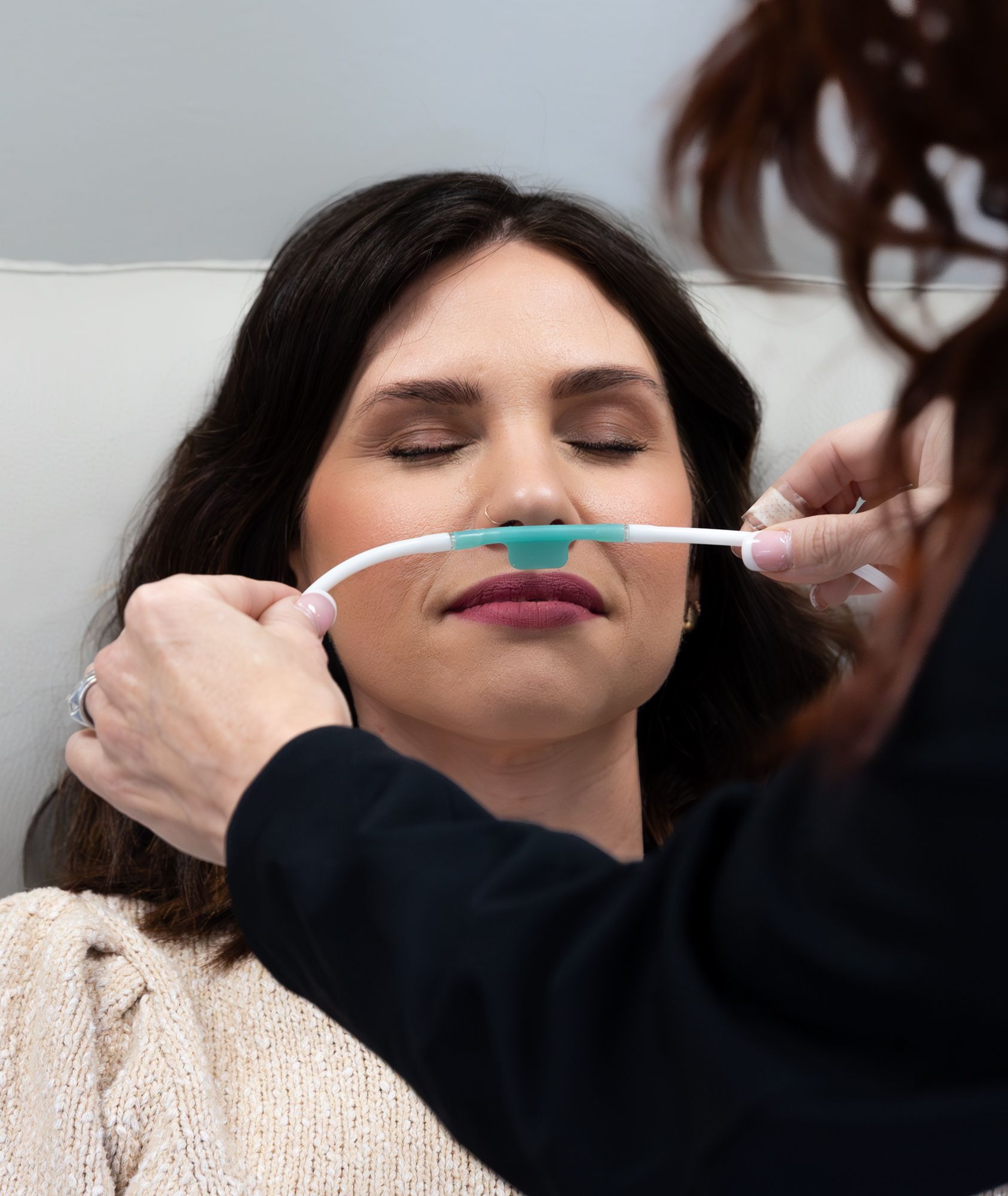 Wasserstoff Inhalation mit Gerät