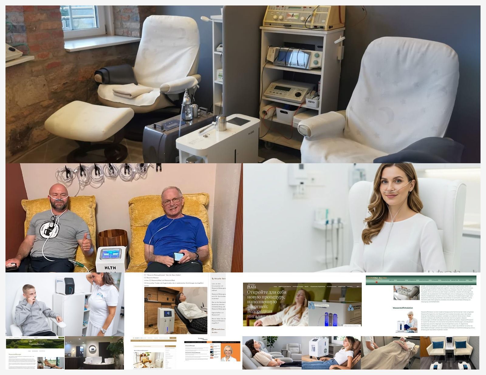 Internationale Collage Wasserstoff Anwendungen