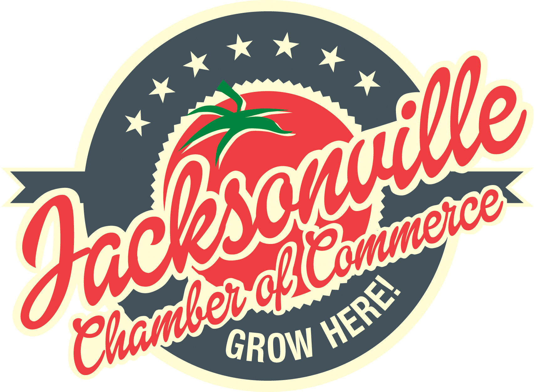 A logo for the jacksonville chamber of commerce