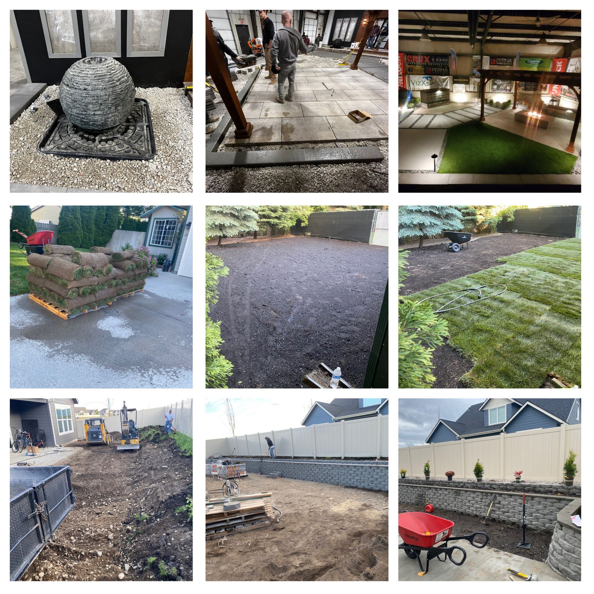 new backyard landscape features