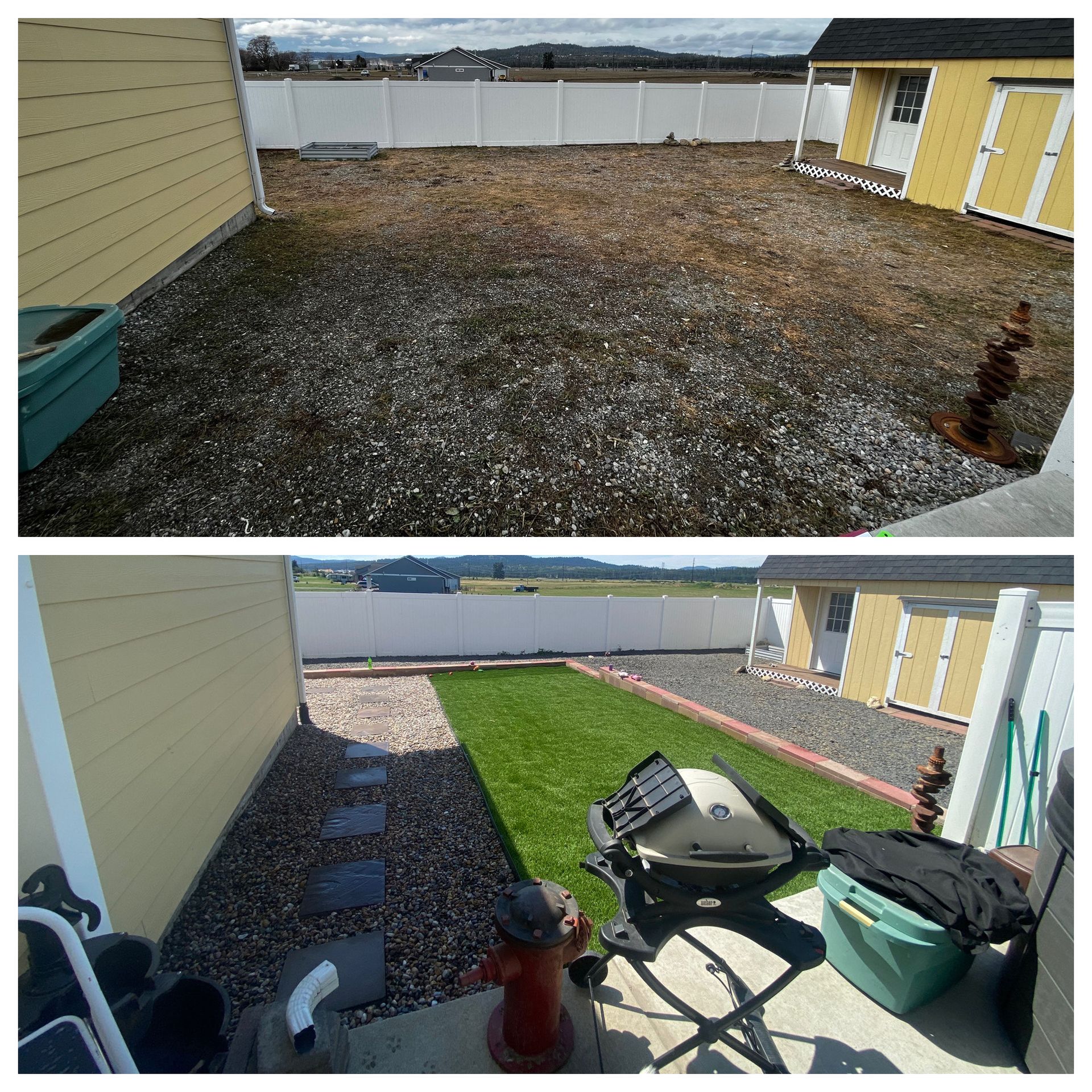 new grass installation