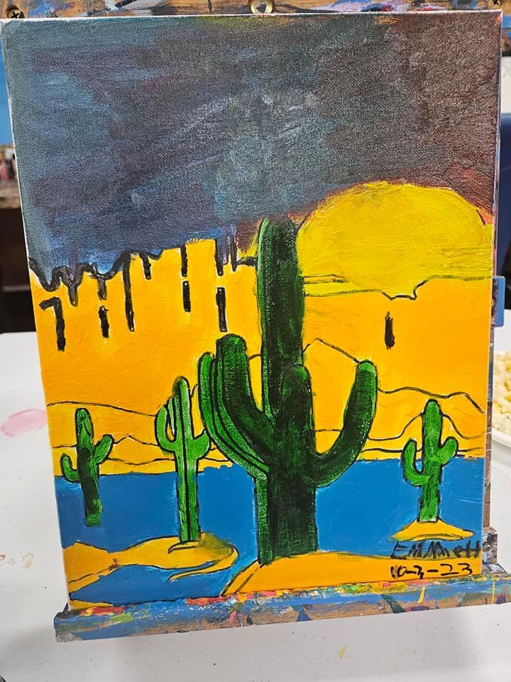 cactus painting