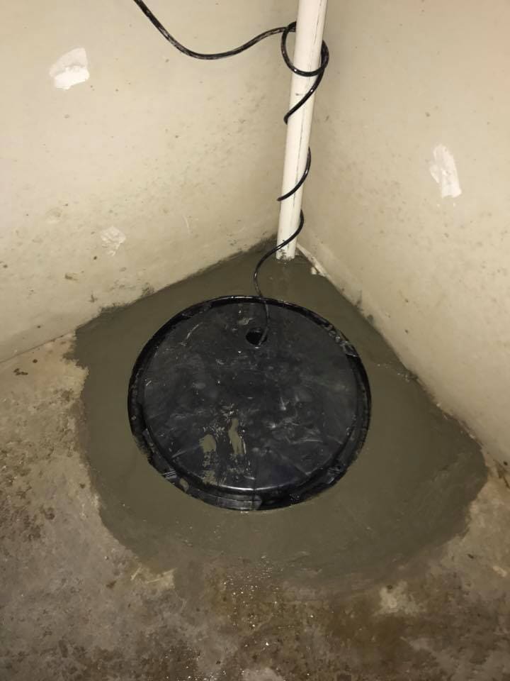 Cemented Sump Pump — Foundation Repairs in Dr. Buckner, MO