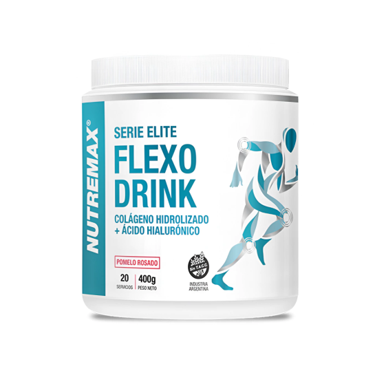 Envase de bebida flexográfica con gráfico de una figura corriendo en verde azulado y plateado.