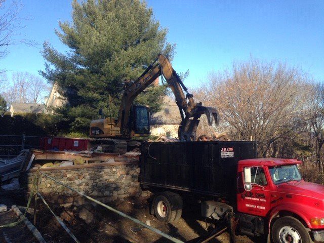 Dumpster for Rent — North Reading, MA — J.R. and Sons Construction, Inc.