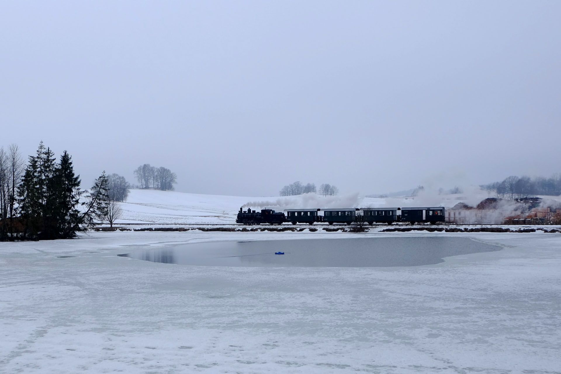 Snow and Steam in Austria and Moravia