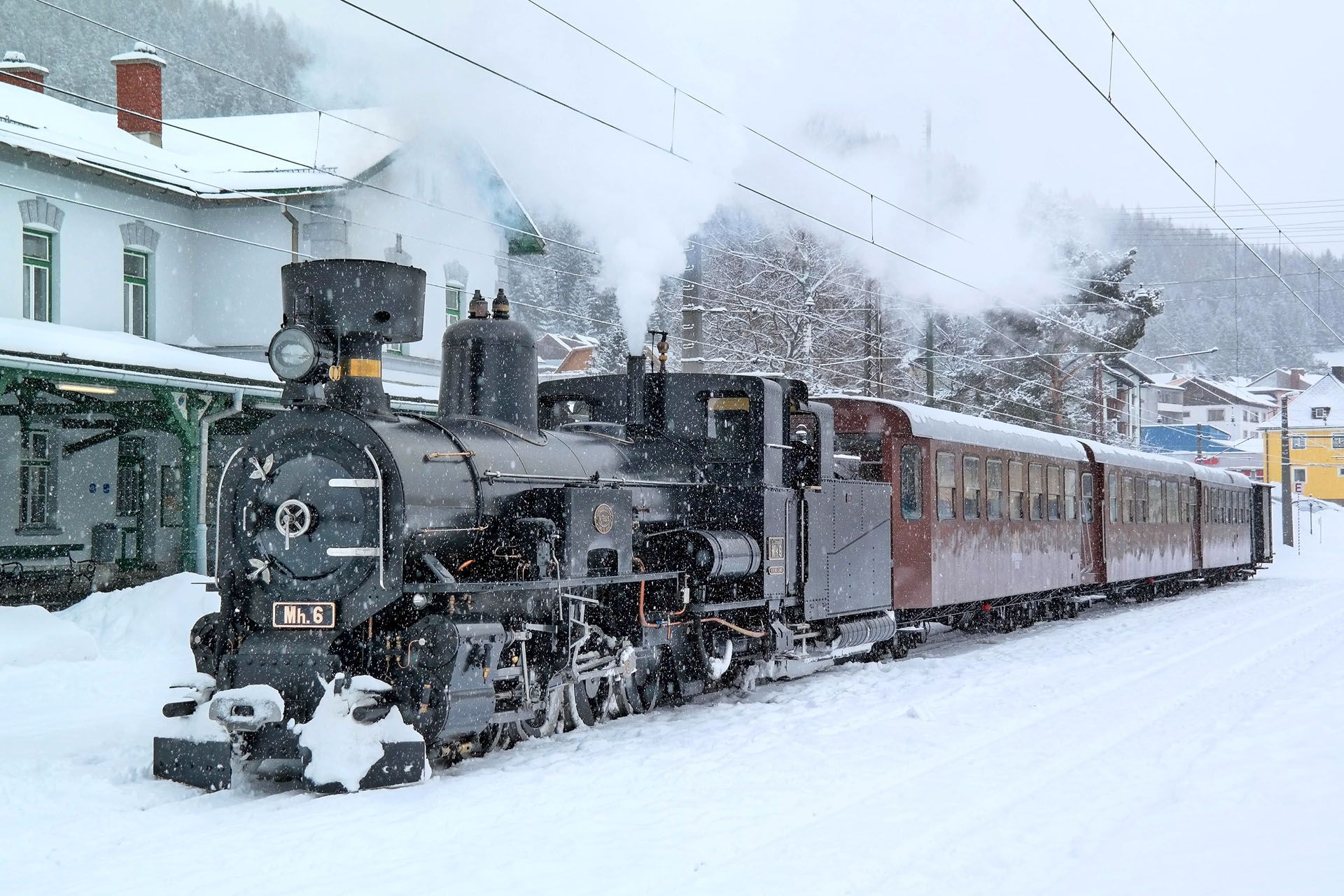 Snow and Steam in Austria and Moravia