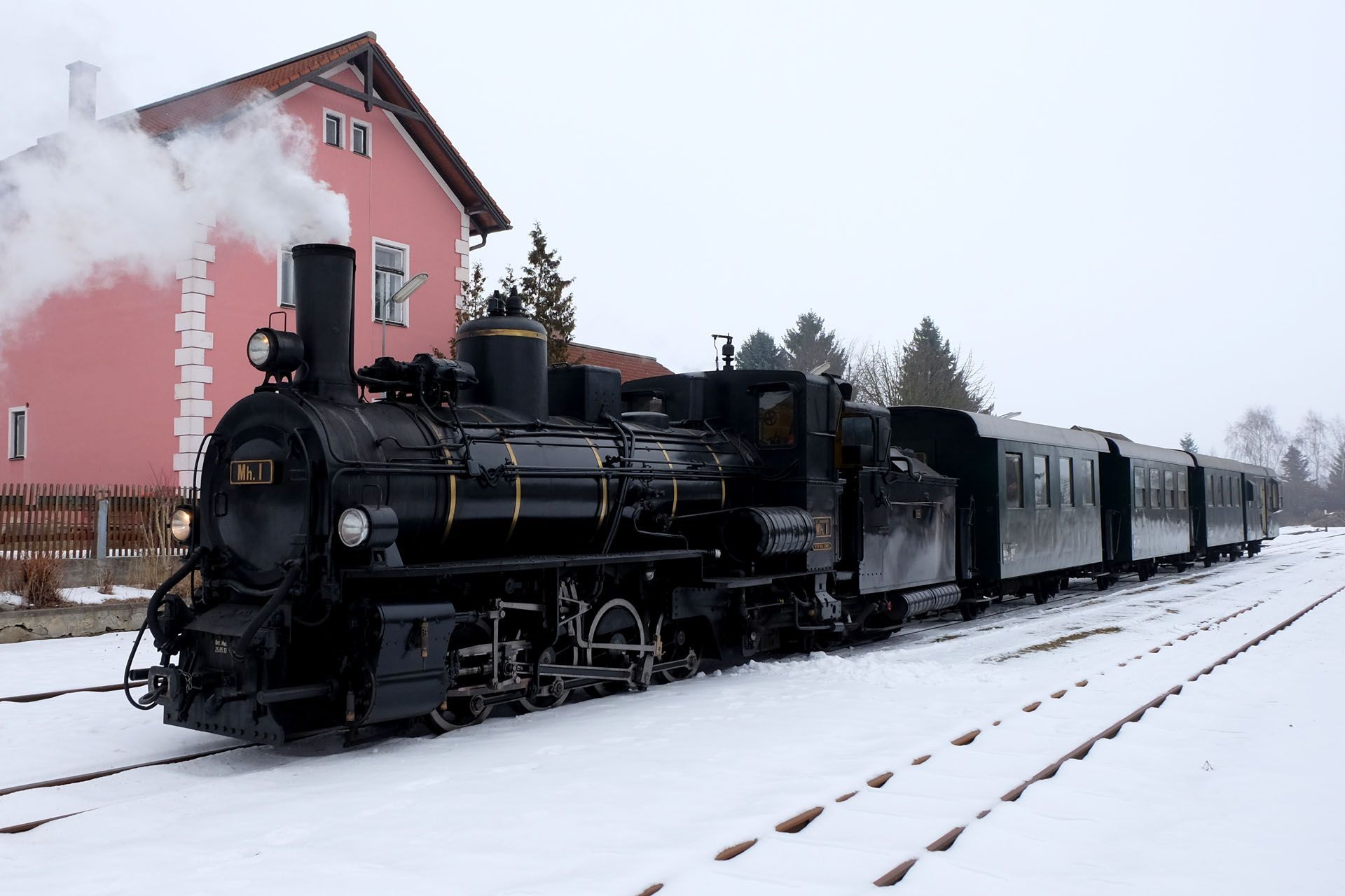 Snow and Steam in Austria and Moravia