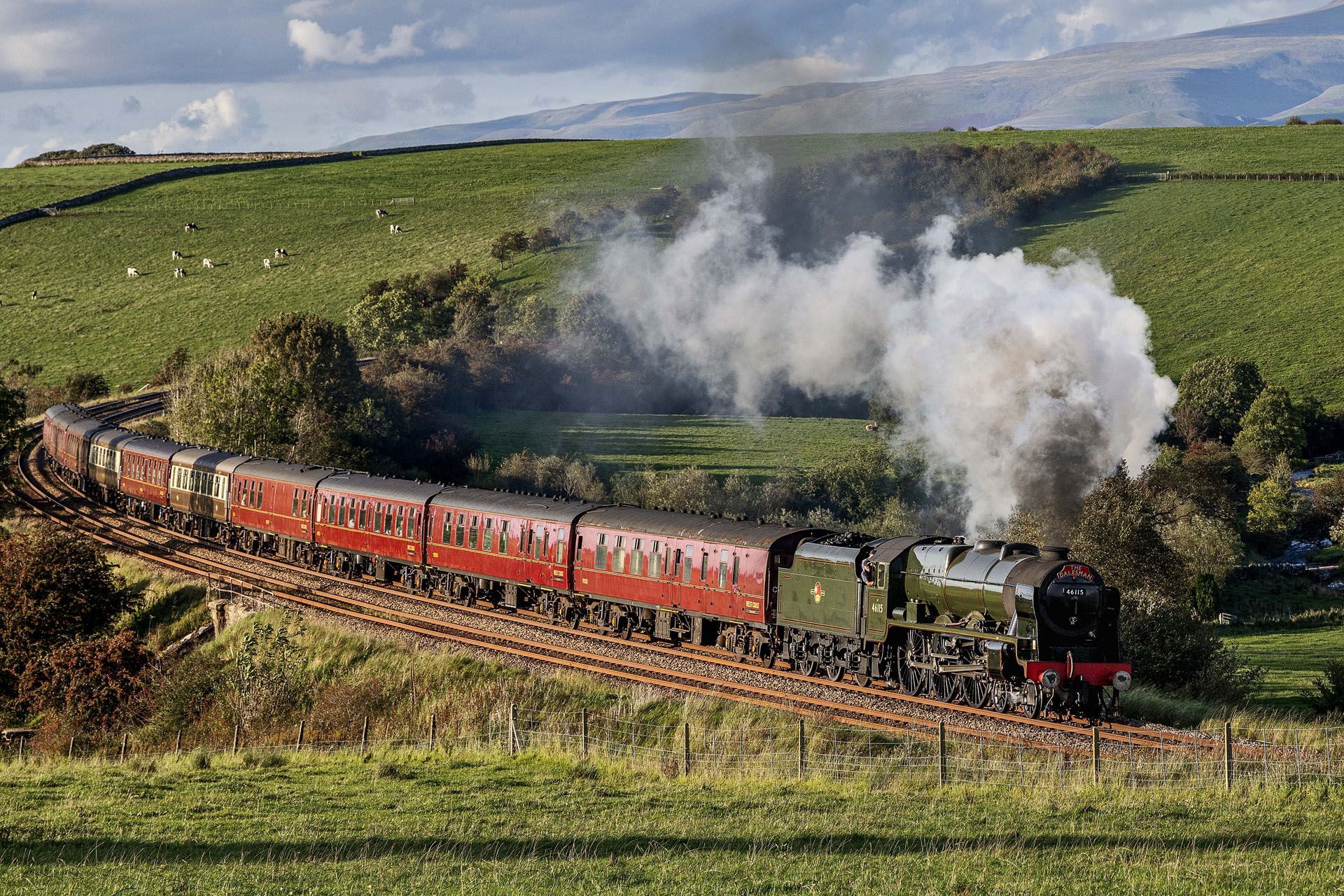 cumbrian coast express steam train