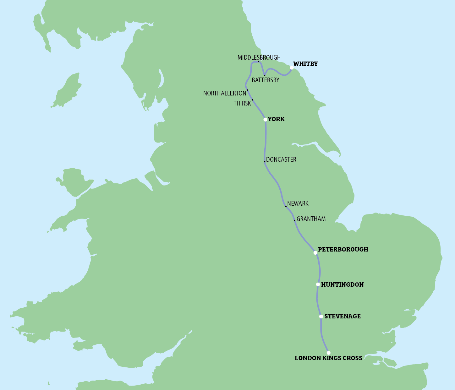 whitby flyer route