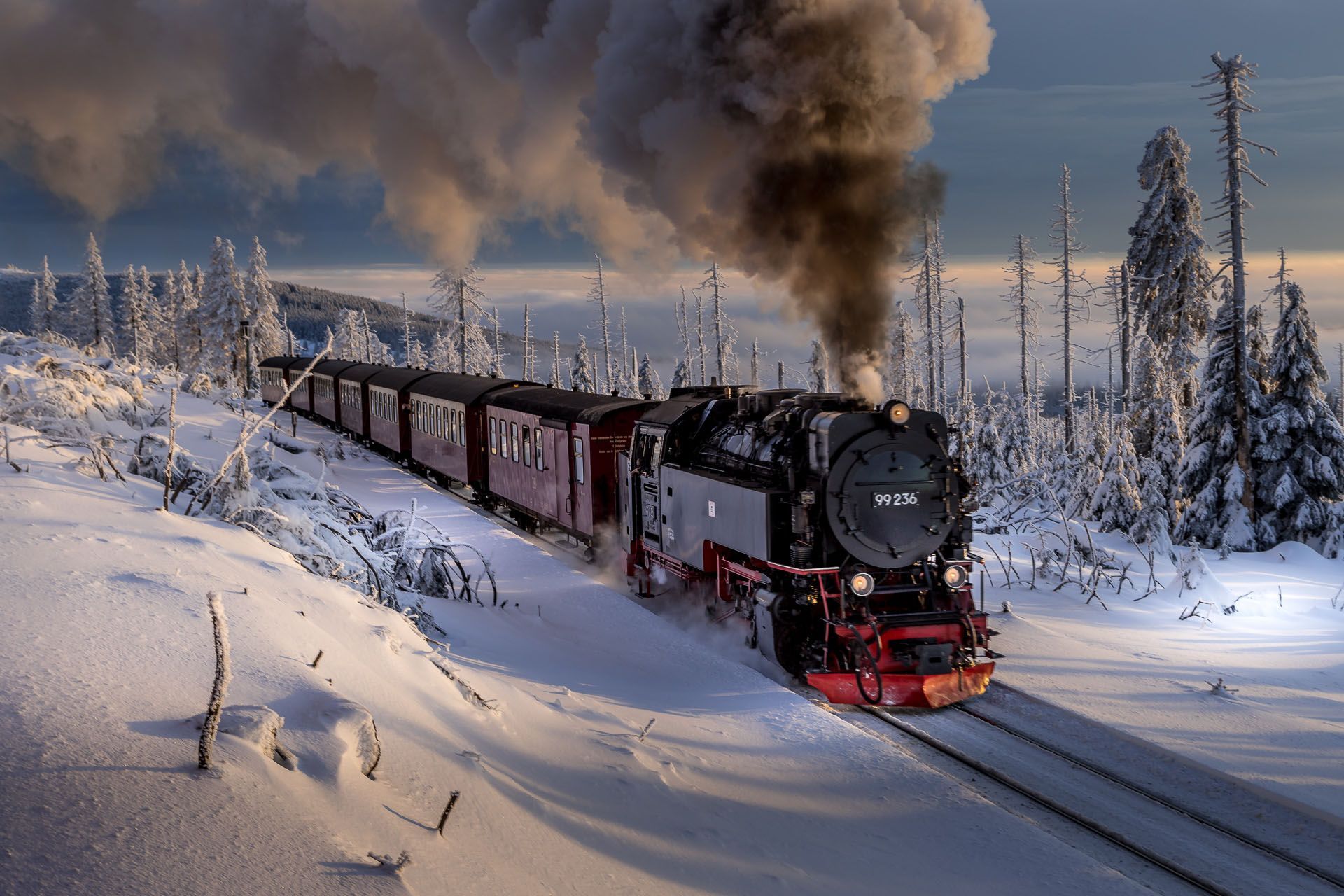 winter in the harz mountains