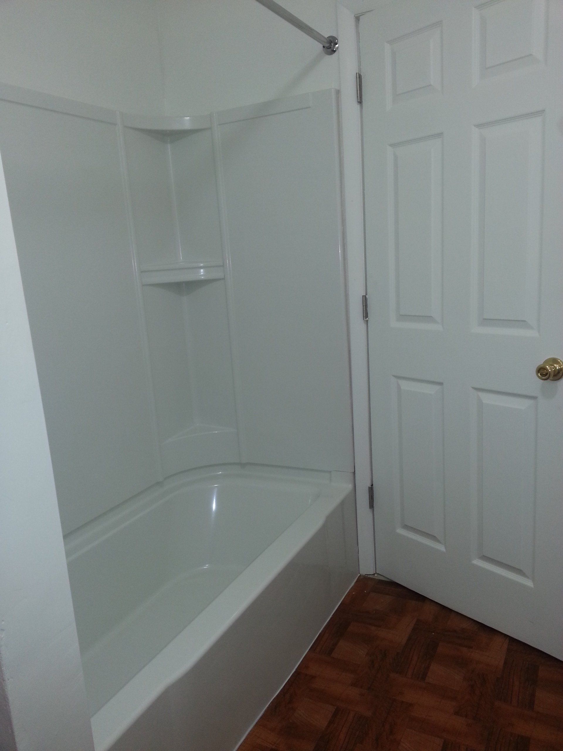 spring garden bathroom