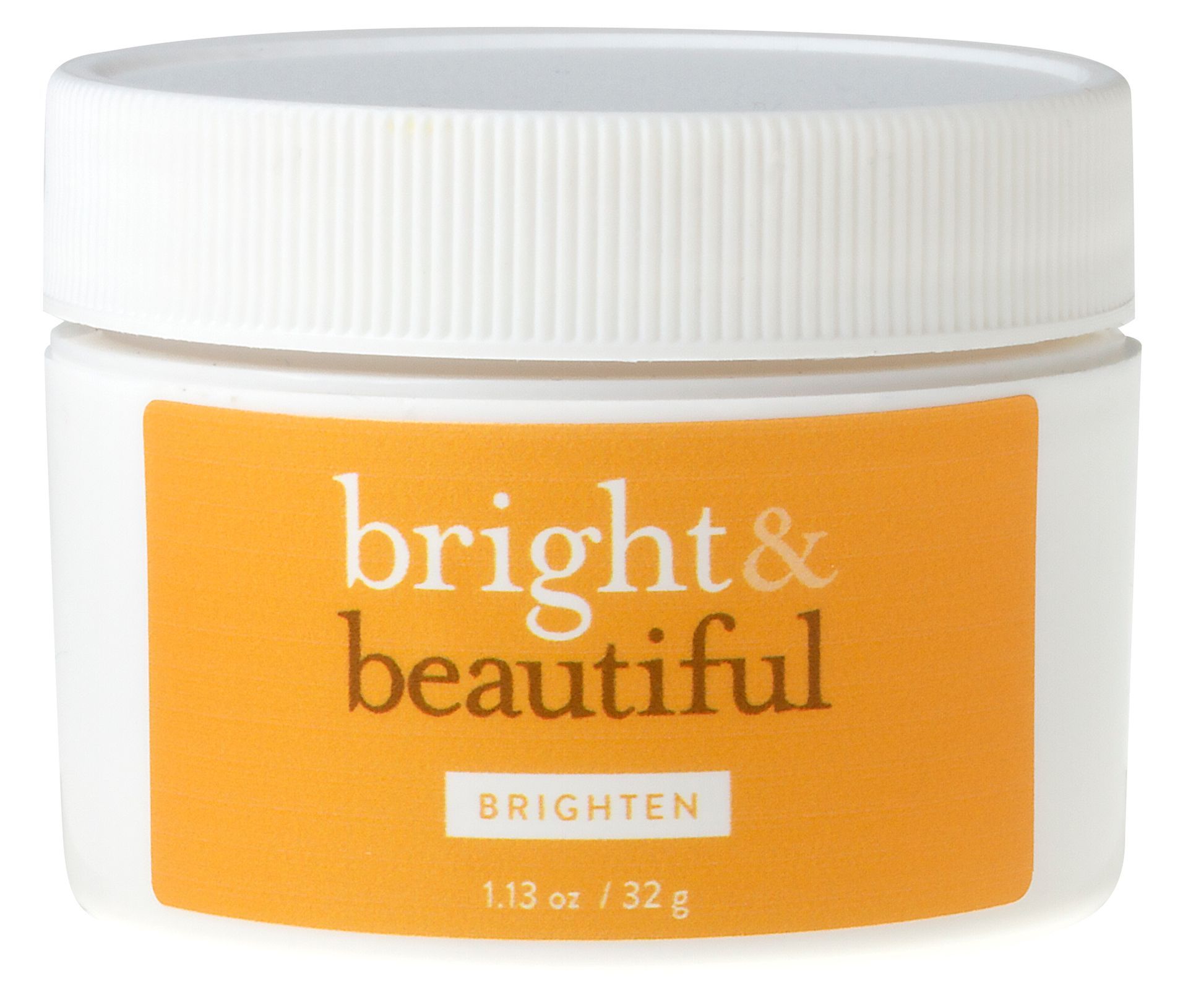 A jar that says bright & beautiful on it