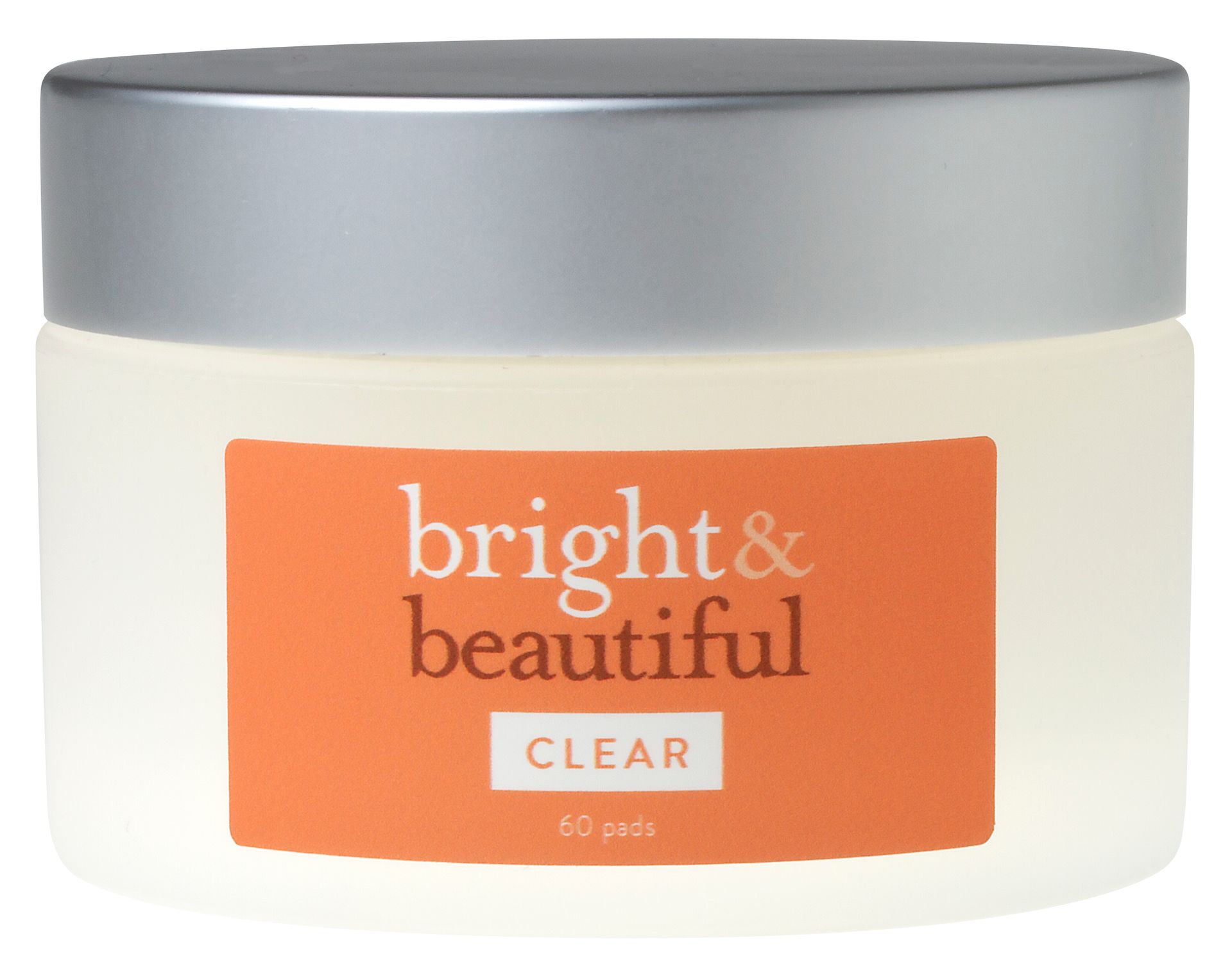 A jar of bright and beautiful clear pads