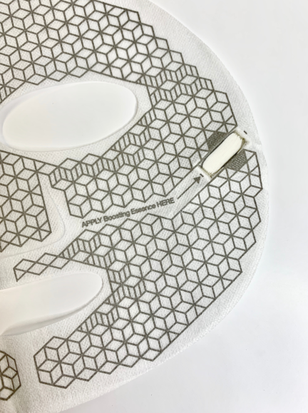 closeup of microcurrent Dual Face Mask